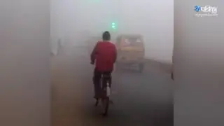Exclusive Video | visibility reduced in city due to fog in Gwalior