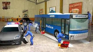 Police Car Wash Service - Gas Station Parking Games - Android Gameplay