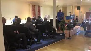 Bishop Figgins preaching at First Benjamin Baptist Church on 10/16/2022