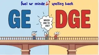 Jolly Phonics spelling rules | ge or dge rule|  Spelling rules in English