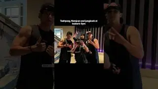 Taehyung, Namjoon and jungkook at trainer's Gym insta post #bts #btsupdates #taehyung #jungkook #rm
