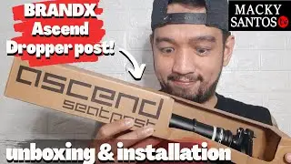 Brand X ascend Dropper post - unboxing and installation | Macky Santos TV