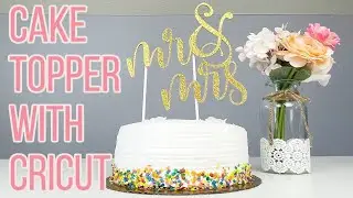 DIY Chipboard Wedding Cake Topper with Cricut Maker Tutorial | How to Use Cricut Knife Blade
