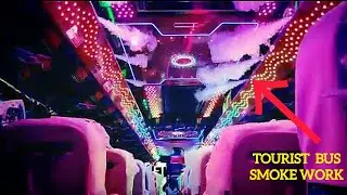 Tourist bus smoke and interier work | light work | #ONEFIVEMEDIA