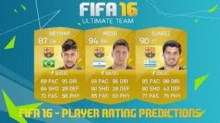 FIFA 16 - PLAYER RATING PREDICTIONS | Barcelona