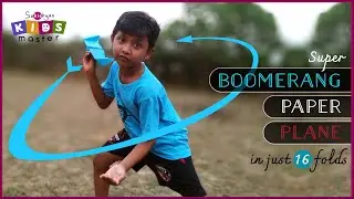 Unleash the Boomerang Magic! DIY Paper Plane Edition: It works Really Amazing