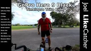 GoPro Hero 9 Black Timelapse. POV recumbent trike riding.