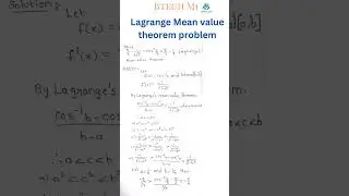 prove that &pi;/3 - 1/5 &radic; 3  cos^-1(3/5) &pi;/3-1/8 Lagrange mean value theorem #mathematics