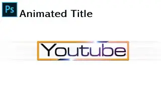 Photoshop Text Animation Tutorial : Make Motion graphics Title Animation | using Timeline Animation