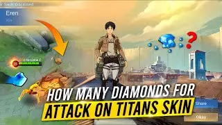 HOW MANY DIAMONDS TO GET ATTACK ON TITAN SKIN 💎 / LIVE DRAW / FREE AOT TOKENS 😍
