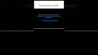 Religion & Truth &mdash; Hitchens vs Buddha #buddha #shorts