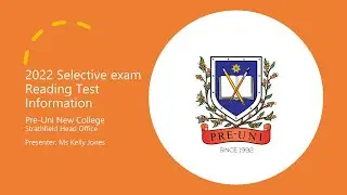 Selective Reading Test Information Seminar