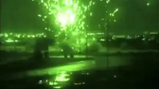 Black Hawk night fire action in Iraq