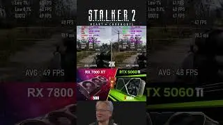 RTX 5060 TI VS RX 7800 XT STALKER 2 2K | #rtx5060ti #rx7800xt