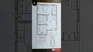 20x40 House Plan || 20x40 Gharka Naksha || 800 Sqft House Plan || Home Design Decore #shorts #20x40