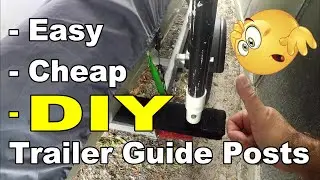 Easy & Cheap DIY Trailer Guide Post Setup - Florida Fish Hunter