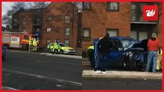 Edge Lane partially closed after crash involving taxi