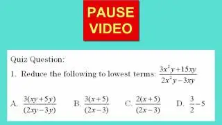 Reducing Rational Expressions 20111123