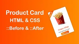 Food Product Card With HTML and CSS