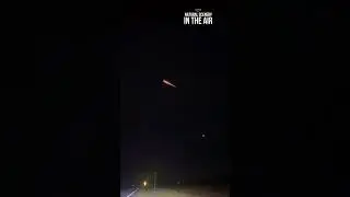 SpaceX Dragon capsule passing by Arkansas returning from Ax-2 mission