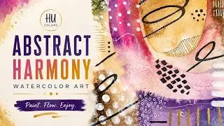 Quiet Color Balance | Abstract Watercolor Painting Process | Calm Art Study