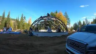 42' Grow Dome Build Timelapse - Monarch Greenhouse Solutions