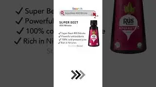Super Beet 400 Nitrate -  Beet Root Nitrate Shot - Sports Stamina Drink - Fresh Beet Root  Nitrate
