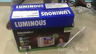 Luminous Red Charge RC 18000 150 Ah, Recyclable Tall Tubular Inverter Battery (Blue & White)