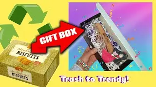 DIY Gift Box from Recycled Biscuit Box 🎁 Easy Handmade Gift Idea 💡