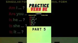 Verb 'to be' practice / Present Simple Tense #shorts