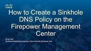How to Create a Sinkhole DNS Policy on the FMC