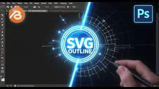 Creating the Outline of the Stained Glass SVG | Blender & Photoshop Hobbit Door Series