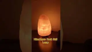Unboxing Himalayan Rock Salt Lamp with Extra Bulb and Wooden.