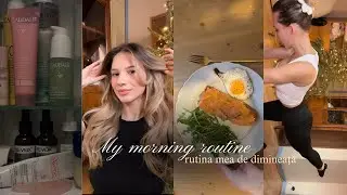 Rutina mea de dimineață🤍| Skincare, produse, sport, mic dejun| Totul despre o dimineață perfectă✨