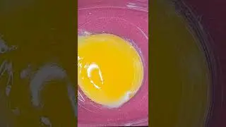 Frozen egg is melting