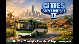 Bus Tour Through a Peaceful Village | Cities: Skylines II #bus #cs2 #citiesskylines2 #citybuilder