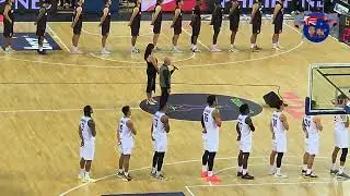 Philippine National Anthem/ Gilas/ Philippines vs New Zealand/ Spark Arena,  Auckland/ NZ National