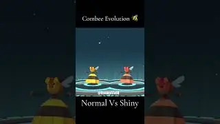 Rare Shiny! Combee normal vs shiny evolution! #evolutionpokemongo #shinypokemon #pokemon