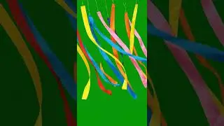 Kite Tails Fluttering &ndash; Green Screen 01 #chromakey #animation