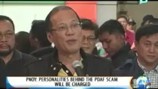 [NewsLife] President Aquino: Personalities behind the PDAF scam will be charged - 8/21/13
