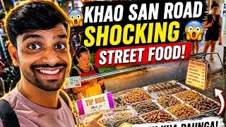 😱 Bangkok ke Insects Dekhke Bola &ndash; &ldquo;Nahi Kha Paunga!&rdquo; 🦗 | Khao San Road Nightlife 2025