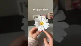 Easy paper flower tutorial: paper daisy (cute and easy gift idea)