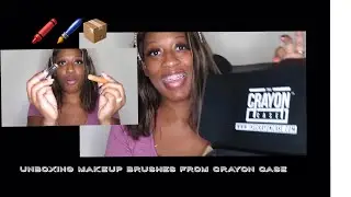 Unboxing MAKEUP BRUSHES FROM CRAYON CASE || #30OF122 #CRAYONCASE #MAKEUPBRUSHES #DIY