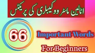 Learn Italian Vocabulary Words & Meaning in Urdu || Italian For All 🇮🇹🍹🌷