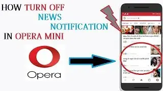 How to stop News adds Notification on Opera Mini