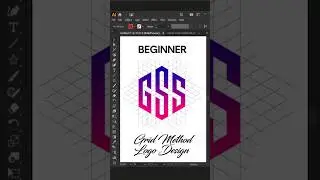 Adobe Illustrator 2025 Tips - How To Create G+S+S Letter Logo Design Process #GfxHunters #short