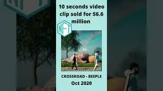 CROSSROAD BEEPLE - NFT 10 seconds video clip sold for $6.6 Million #shorts #beeple #nftart