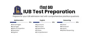 IUB Test Preparation Complete Guide || Syllabus, Pattern and Past Papers.
