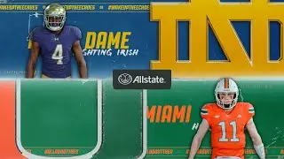 Notre Dame vs Miami Week 1 | College Football 26 Gameplay