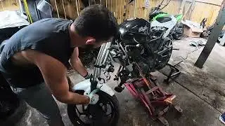 2014 Kawasaki Ninja 300 fork swap